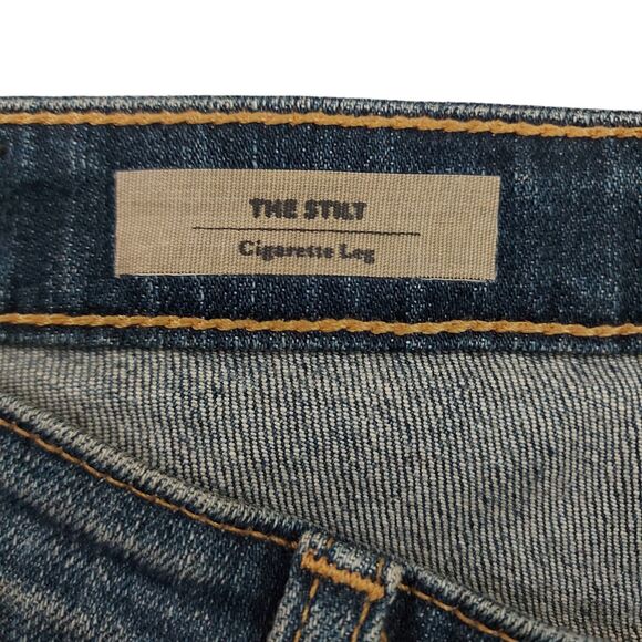 AG Adriano Goldschmied The Stilt Cigarette Leg Jeans Womens 28 Blue Stretch - Picture 10 of 11